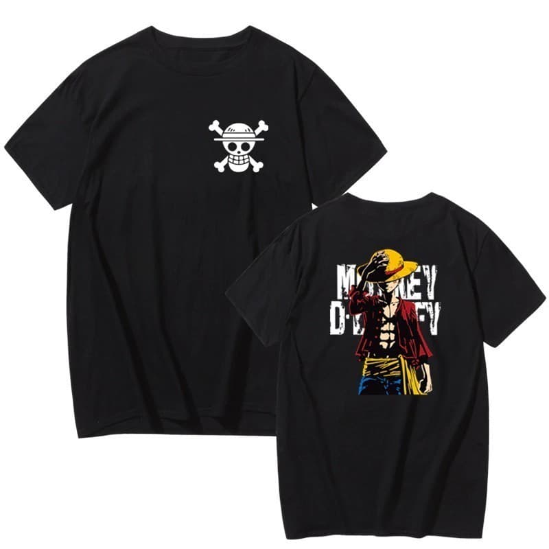 Camiseta Unissex Anime One Piece Luffy Monkey ! fashion