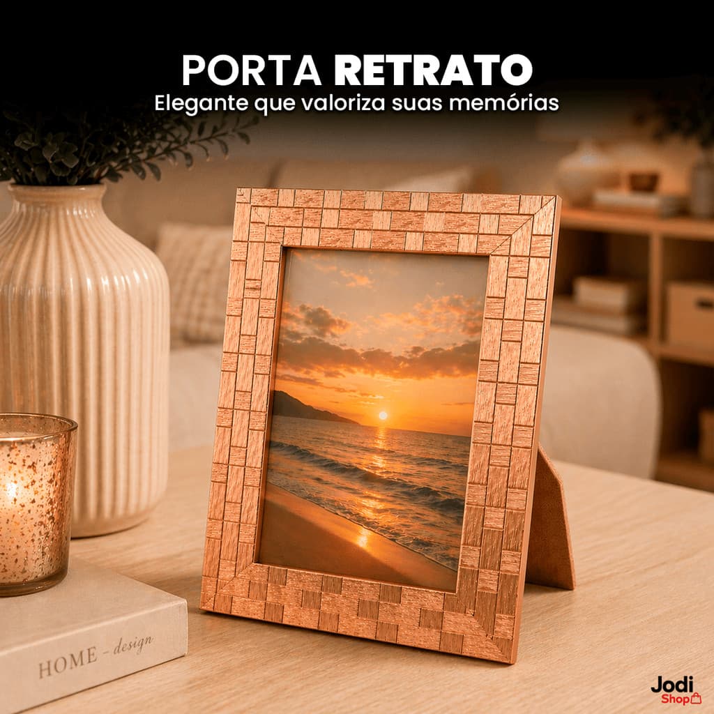 Porta Retrato 15x20 Moldura uso Horizontal e Vertical PS para Fotos Decoração