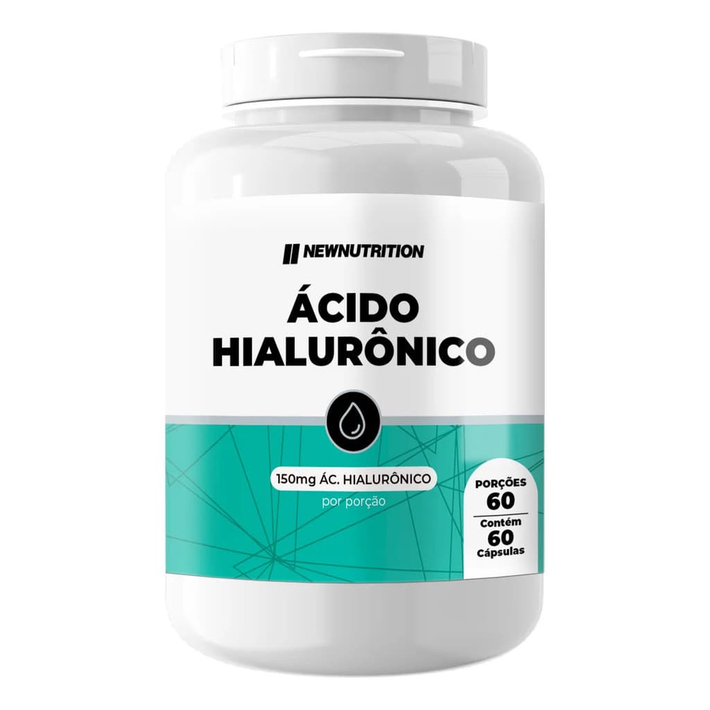 Ácido Hialurônico 150mg 60 Cápsulas Newnutrition Sem Sabor