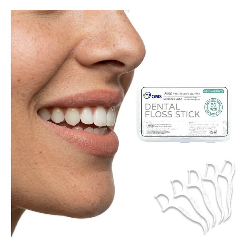 Fio Dental Descartável para Uso Diário, Limpeza Entre Dentes Em Casa