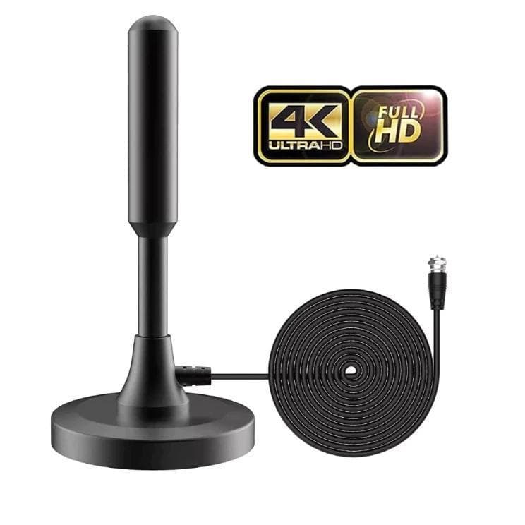 Antena Digital Full HDTV UHF VHF Interna Em Metal Cabo 3 Metros
