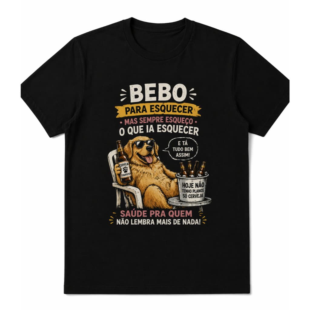 Camisa Camiseta "Bebo Para Esquecer Mas Sempre Esqueço O Que Ia Esquecer" Camiseta Engraçada UnissexFio 30.1.