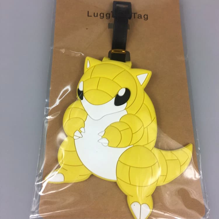 Etiqueta de bagagem Etiqueta de nome Pokémon Ibe Pokémon Gengar Little Fire Dragon Etiqueta de bagagem UWDD