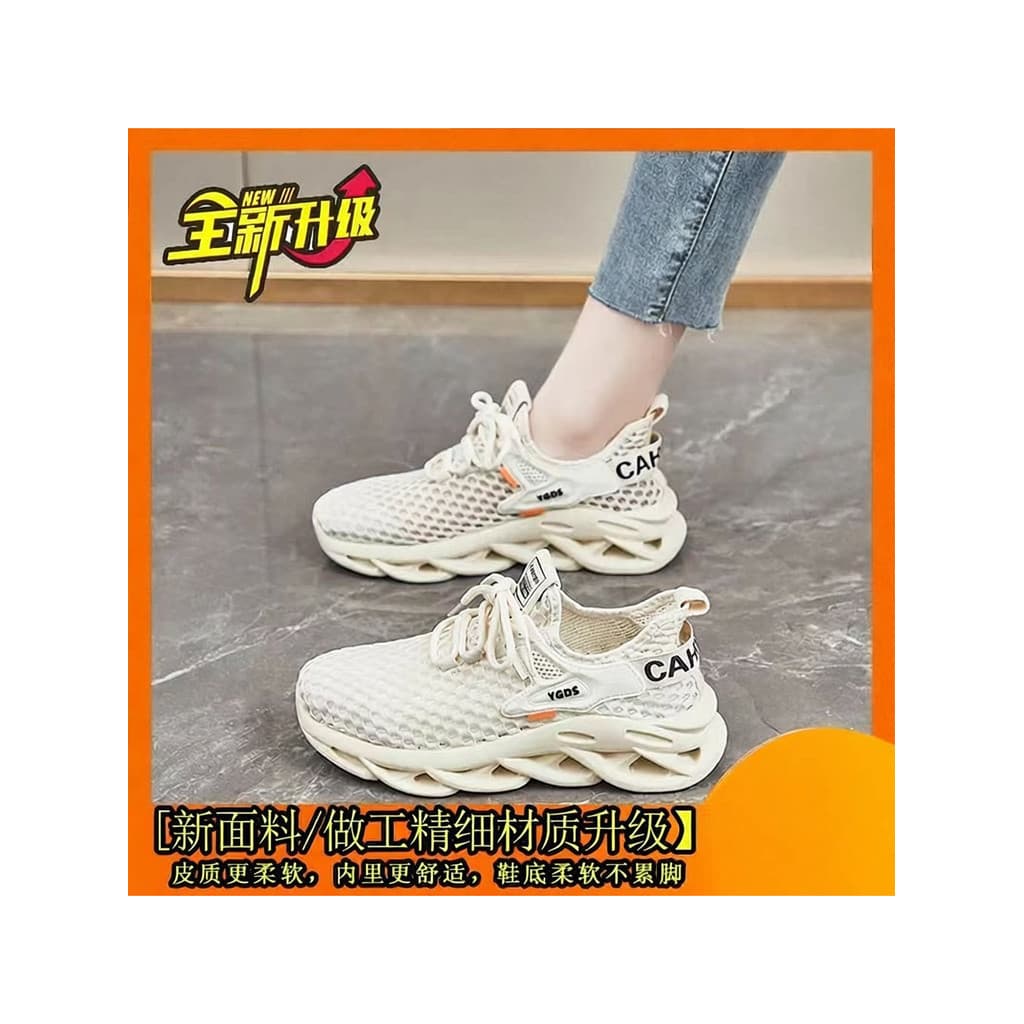 Verão venda quente voando tecido malha sapatos femininos malha oca esportes sapatos casuais versão coreana All-match res