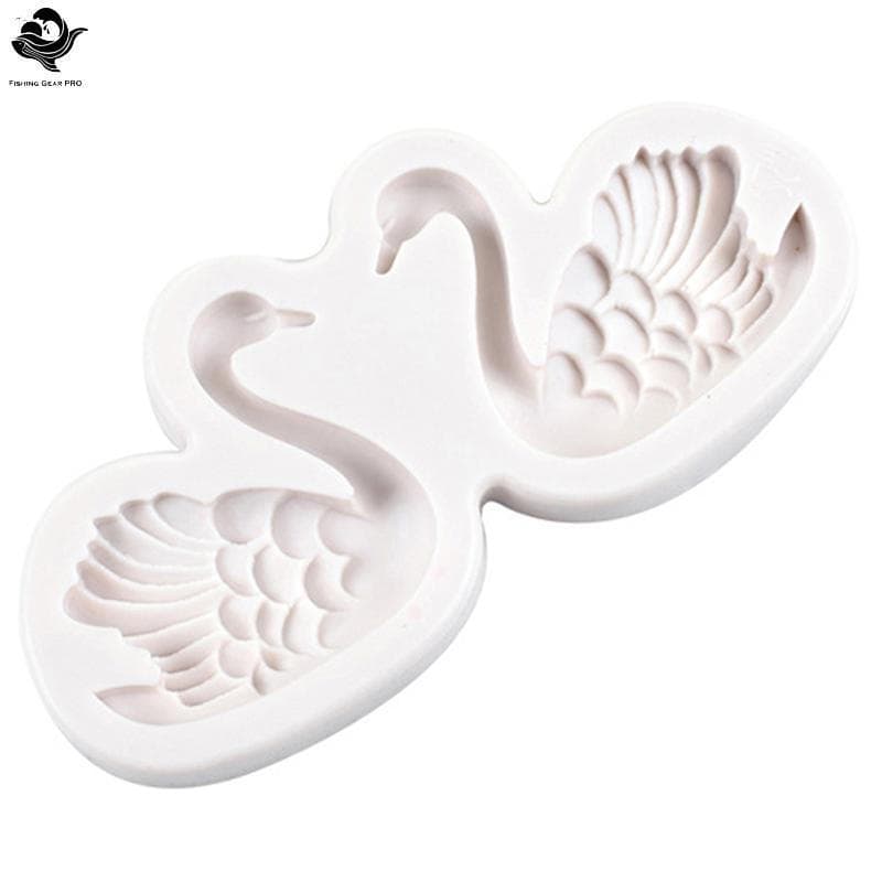 PFG Silicone Casal Cisne Molde Fondant Bolo Decoração Sabão Moldes FG