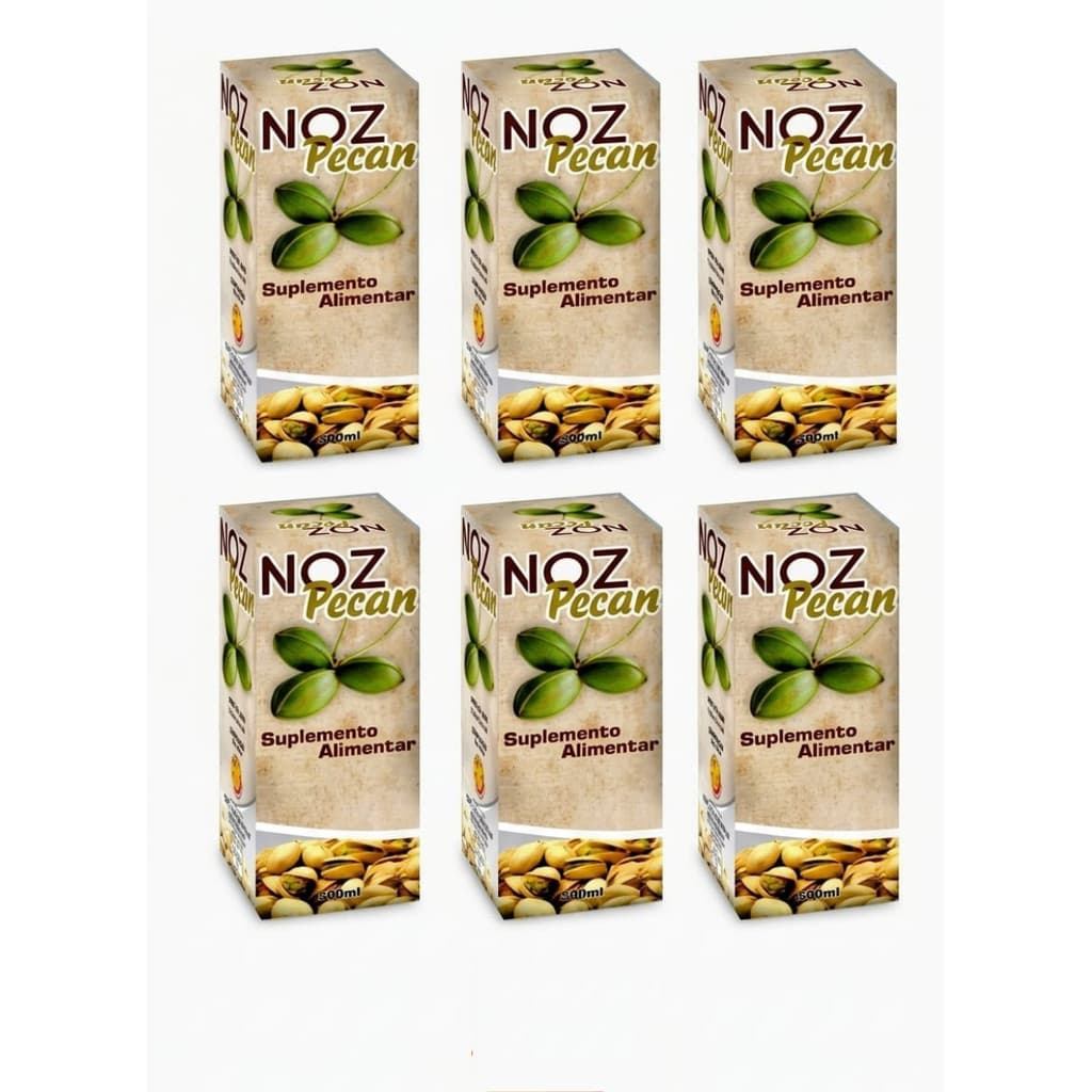 Kit 6 Noz Pecan 500ml Cada Frasco - Chá Composto Suplemento Nutricional / Revenda Preço De Fabrica