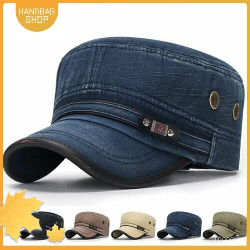 HANDBAG Chapéu Do Exército De Primavera De Verão Com Cadete Respirável Ajustável