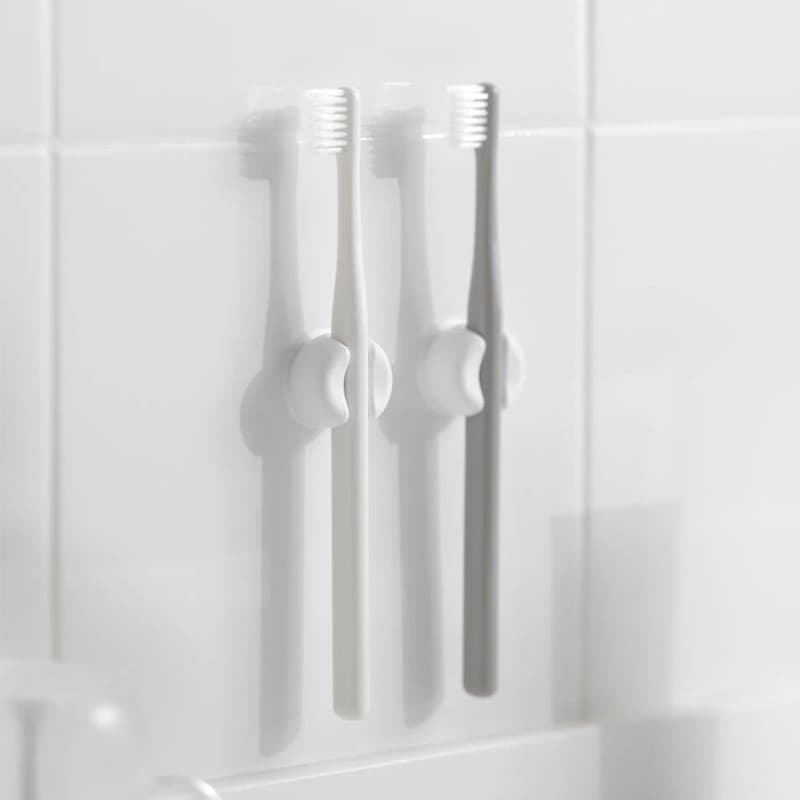 Simples suporte de escova de dentes sem perfuração suporte de ventosa Rack de escova de dentes do banheiro fixado na par