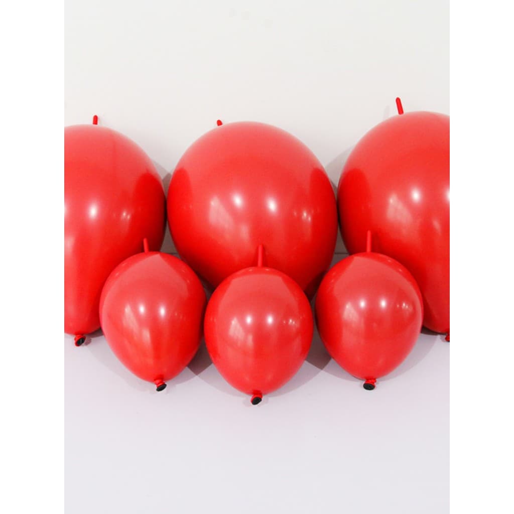 Dupla camada 40cm cauda balão rubi vermelho 20cm cauda balão conjunto bola romã cauda vermelha 50 balão decoração
