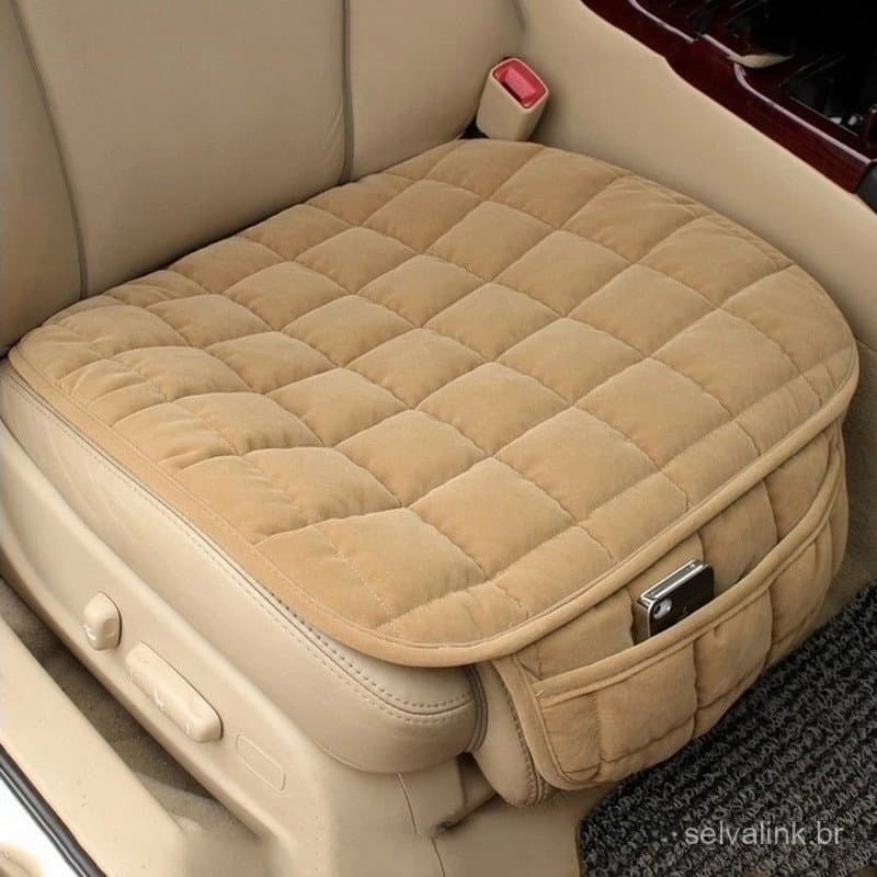 Capa De Assento De Carro Confortável Universal De 1 Unidade Com Bolsa De Armazenamento/Almofada Frontal Respirável Antid