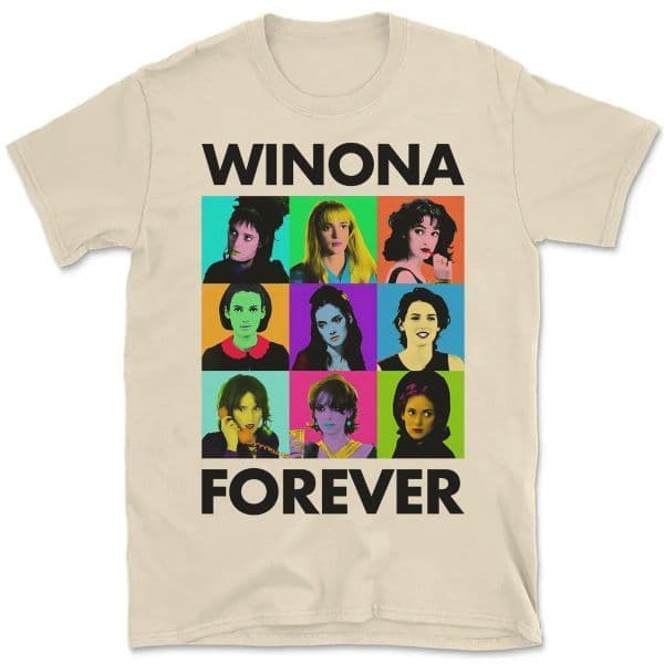 Camiseta Vintage Unissex Winona Forever Winona Ryder B129 100% algodão