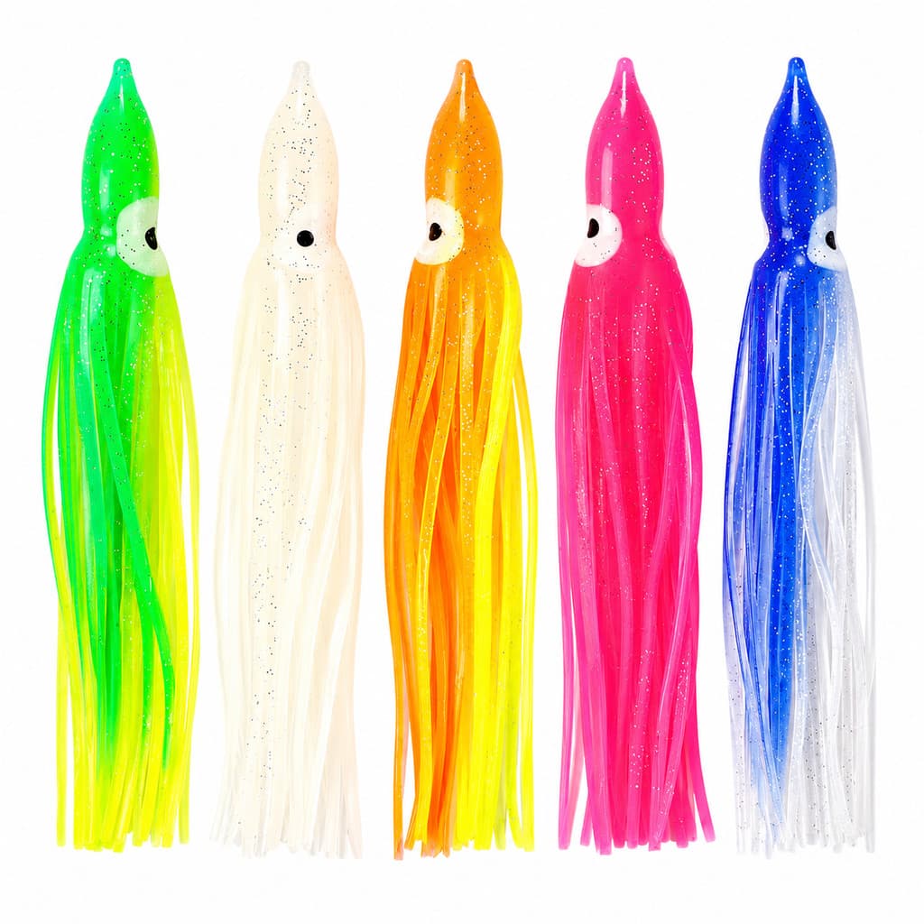 Kit 5x Isca Lula Artificial 9cm Silicone Softbait Lulinha