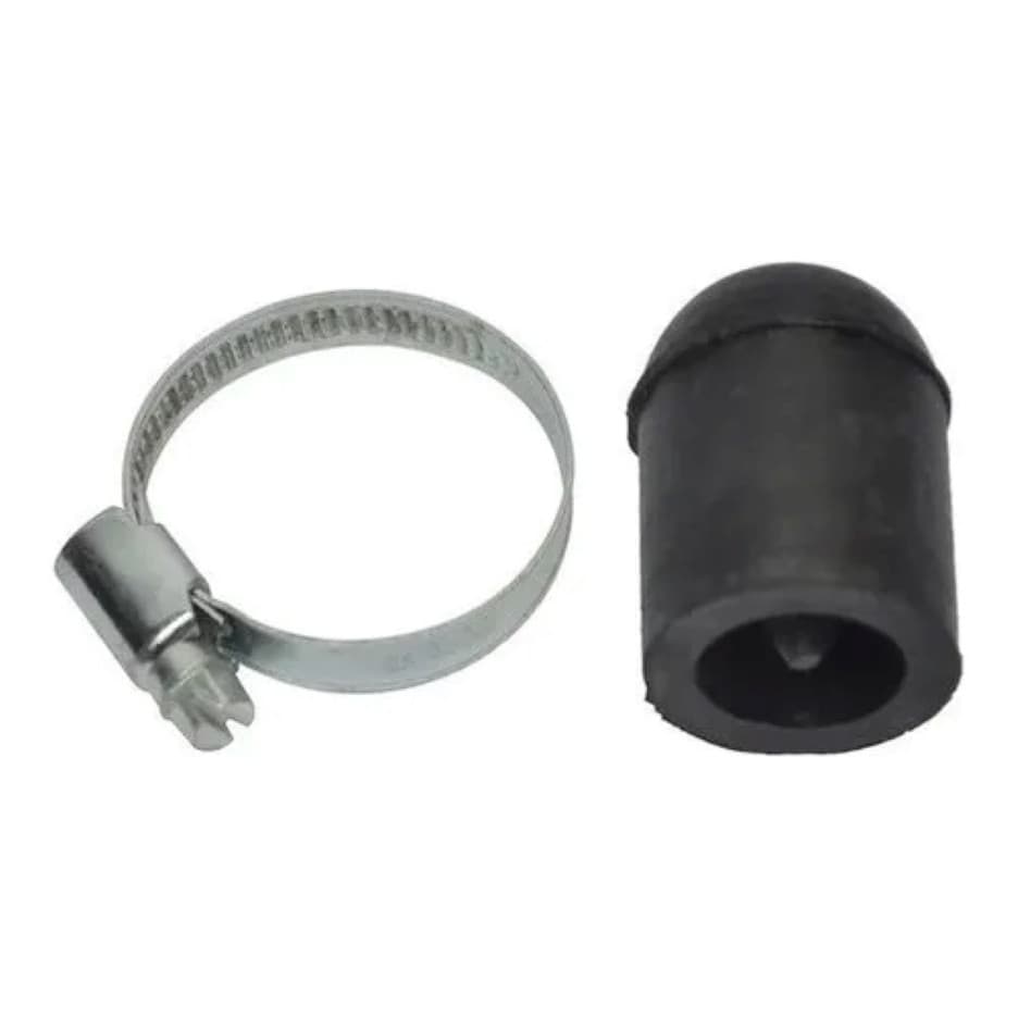 Tampão Dedal Ar Quente 19mm Universal Com Abraçadeira