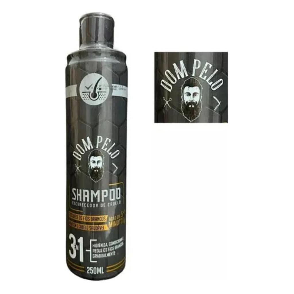 Shampoo Escurecedor de Cabelo Dom Pelo 3 em 1 (250ml)