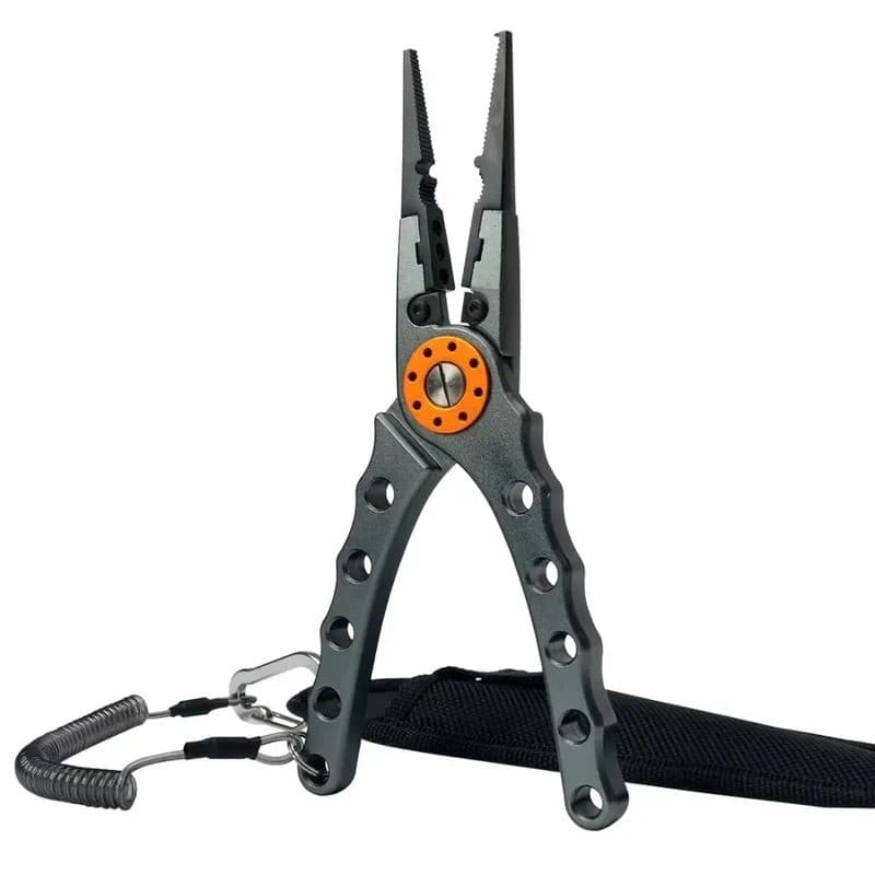 Alicate de Pesca Multifuncional com Cortador de Linha, Tesoura de Liga de Alumínio, Removedor de Anzóis, 150g, 20CM, Equ