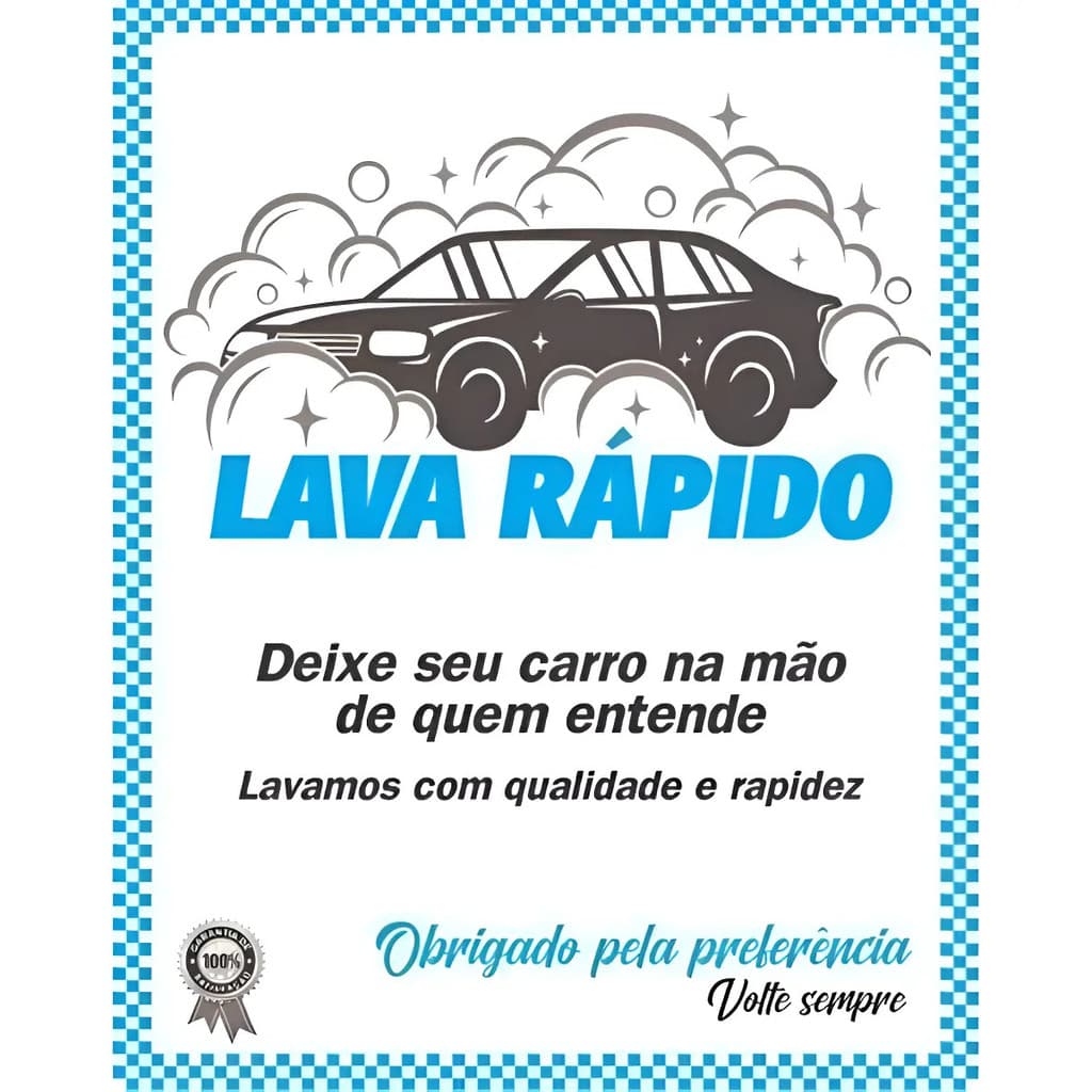 Tapete De Papel Para Carro Lava Rápido - 100 Folhas