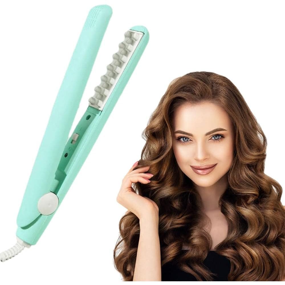 Mini Modelador de Cabelo de Dupla Função, 2 em 1, Portátil, para Ondas e Volume, Modelador de Viagem para Cabelos Curtos