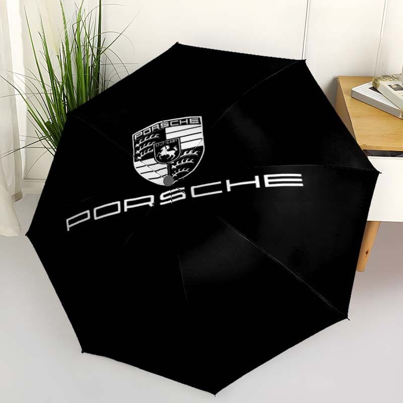 1 PC Fashion Porsche 911 GT3 Supercar Guarda-chuva dobrável totalmente automático, à prova d'água, à prova de vento, à p