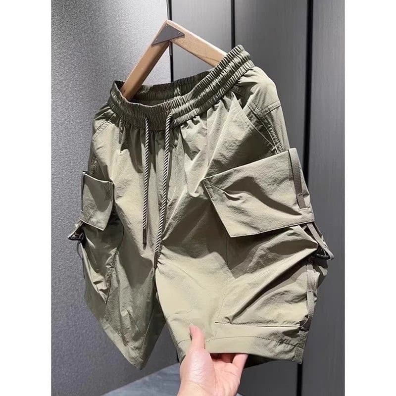 Shorts gerais masculinos verão novo estilo Casual calças de cinco pontos estilo funcional em linha reta calças grandes m