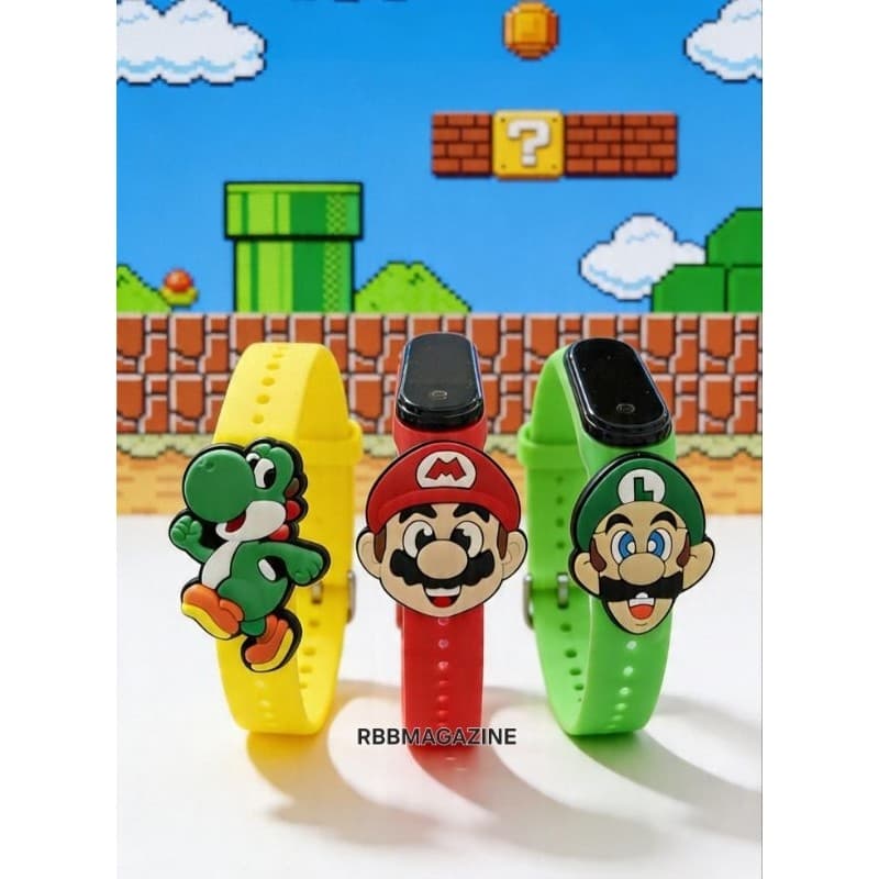 Relógio Super Mario Infantil À Prova D’Água Menino e Menina