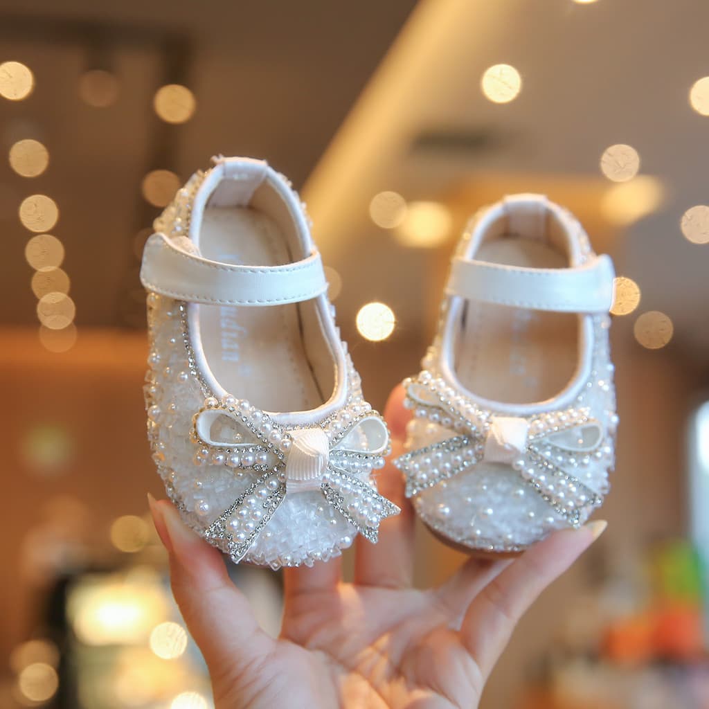 Infantil sapatos de princesa de sola macia verão bebê menina criança sapatos de cristal sapatos de sola macia menina do