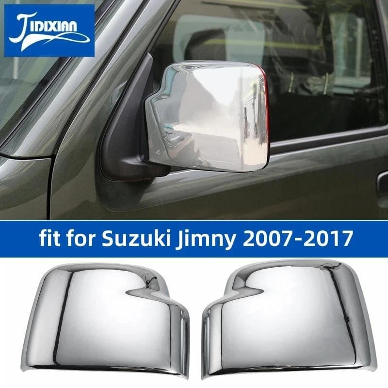 JIDIXIAN Espelho Retrovisor Do Carro Escudo Decoração Capa Para Suzuki jimny 2007 2008 2009 2010 2011 2012 2013 2014 201