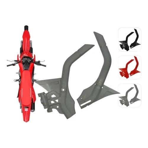 Protetor De Quadro Crf 250f Chassi Amx Crf Completo Crf 300f Cinza Original Crf Honda