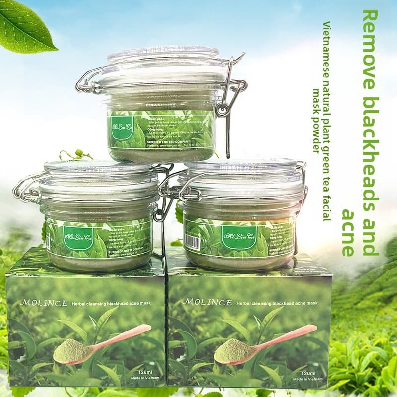 Chá verde remover cravos acne rasgar pequena máscara verde absorvente de acne remendo Nasal dedicado máscara de lama de