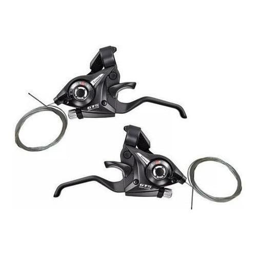 Par Manete Trocador De Marcha Tipo Shimano Bike Fire 3x7 21v