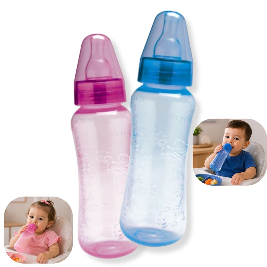Mamadeira Convencional Anatômica 240ml Com Bico