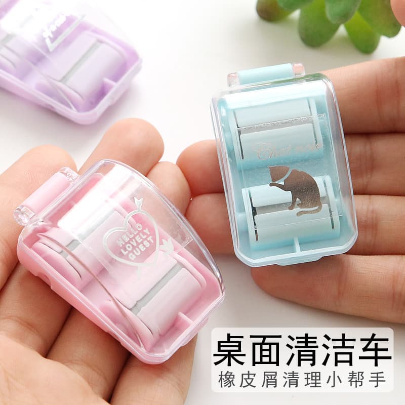 Limpador de mesa Mini Mini portátil lápis chips limpador borracha chips poeira mesa japonesa alunos usam lápis pequeno c