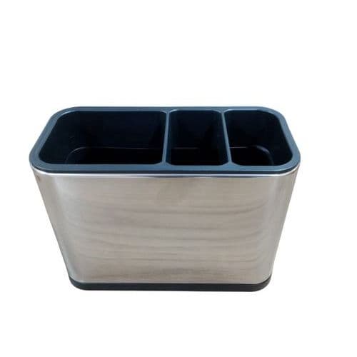 Porta Talheres Aco Inox Resistente Organizador Cozinha Design Moderno