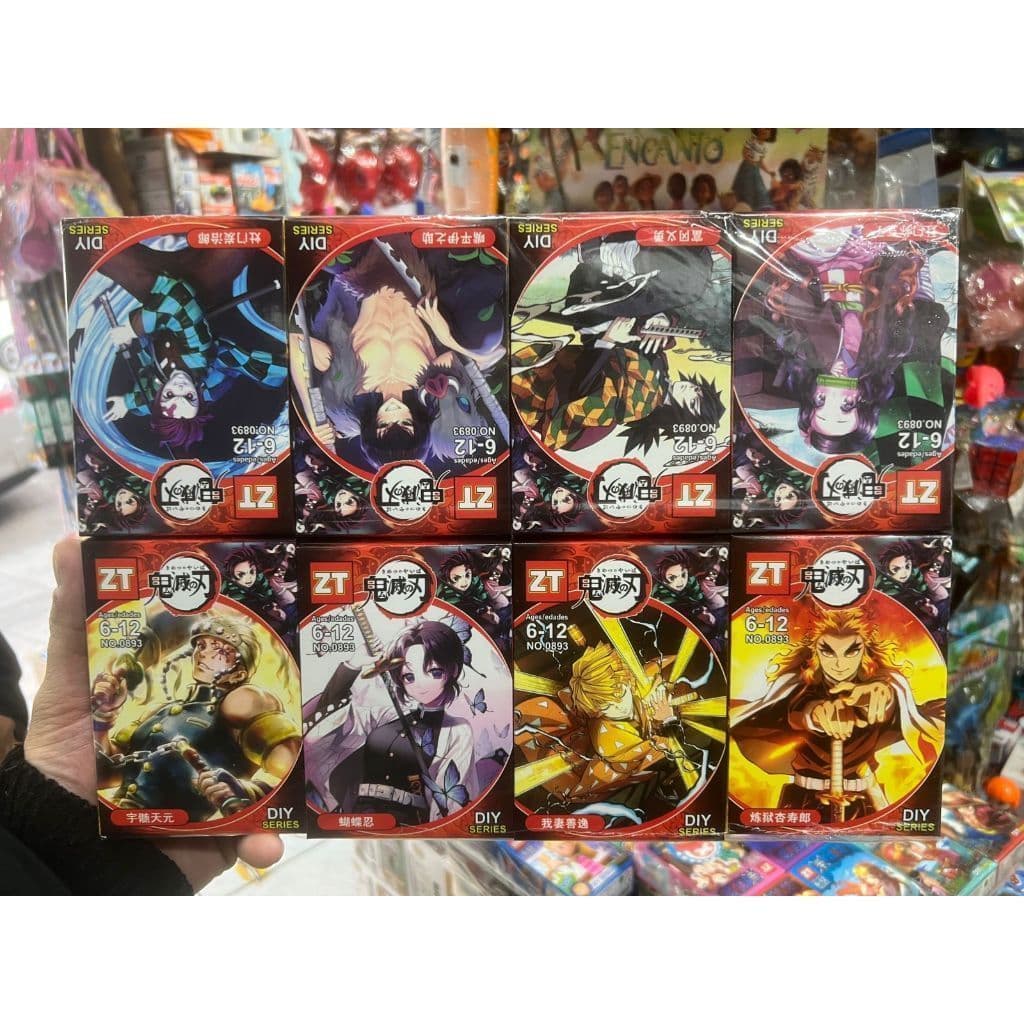 KIT LEGO DEMON SLAYER 8 PERSONAGENS EXCLUSIVOS ANIME - ENVIO IMEDIATO