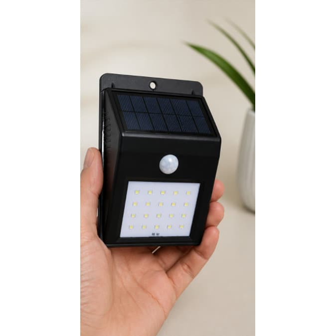 Lampada Parede Solar Led c./ Sensor de Movimento