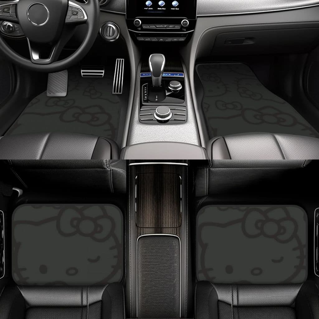 Sanrio Hello Kitty Tapete antiderrapante Universal para carro, acessórios fofos para Interior de carro, tapete de carro