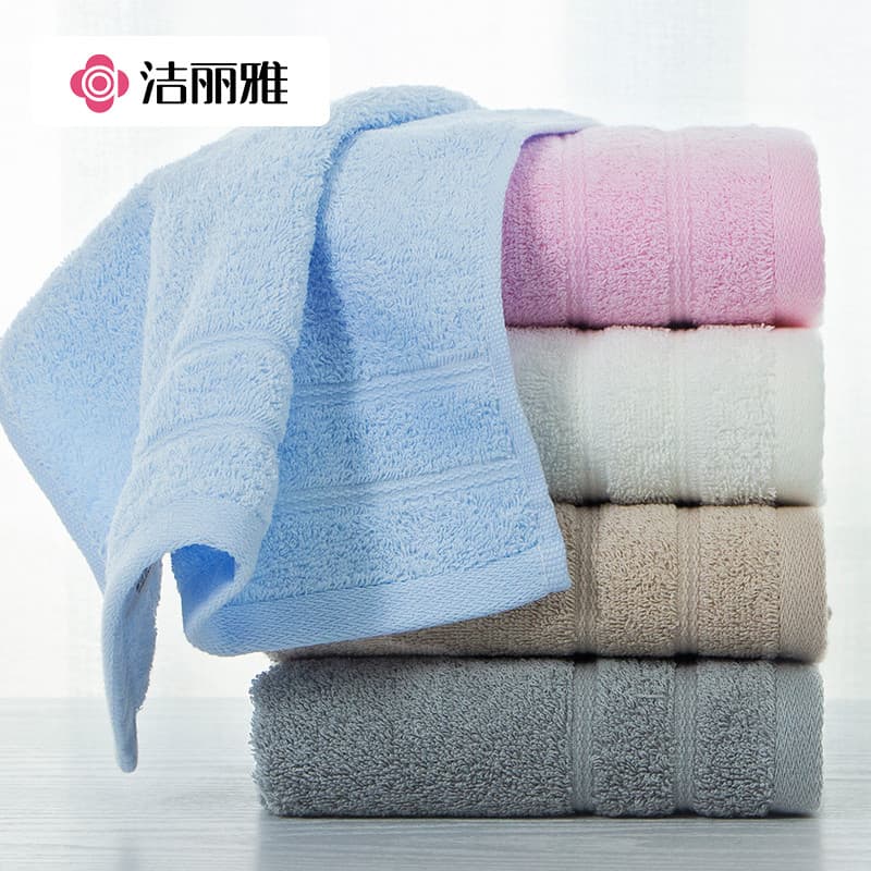 Jieliya toalha de algodão puro algodão lavagem facial feminino macio absorvente Unisex verão estilo fino toalha média de