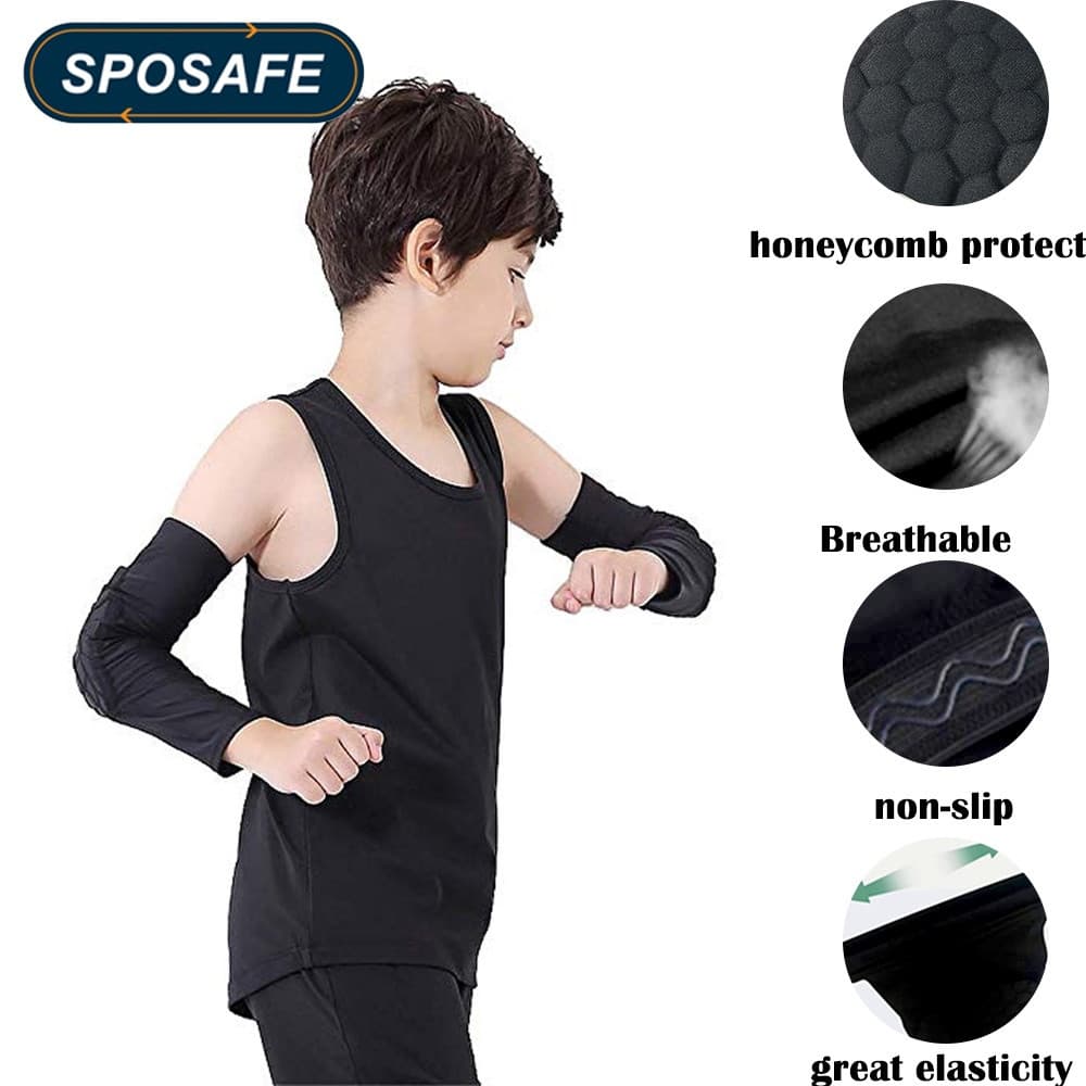 SPOSAFE 1 PCS Cotovelo De Apoio Para O Peso Infantil 19-32kg De Proteção Antiderrapante Meninos Meninas Respirável Basqu