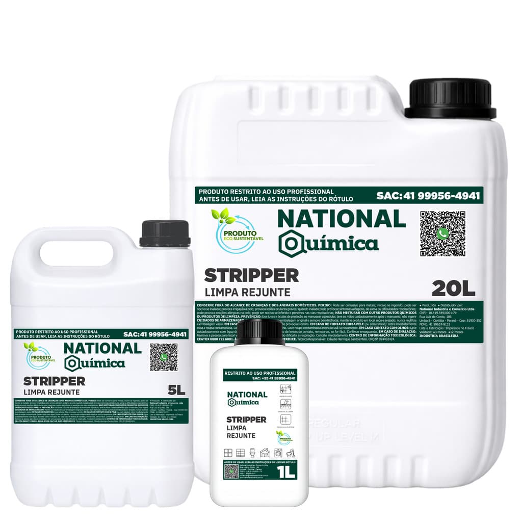 Limpa Rejunte 20 L Stripper National Química