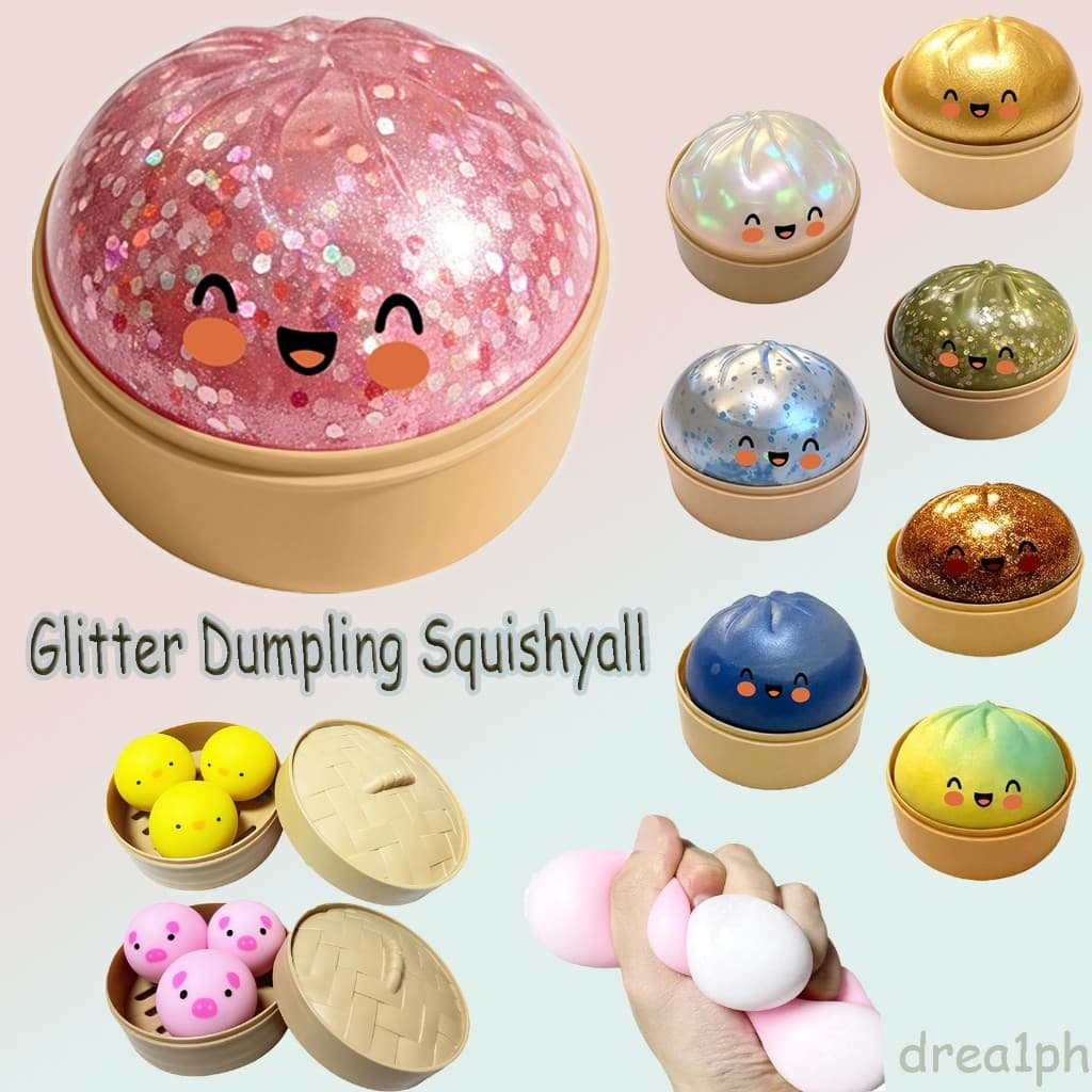 Item De Venda Quente Bola Mole Para Aliviar O Estresse , Bolinho De Glitter Rosa Raro , Brinquedo Macio E Fofo , Caixa C
