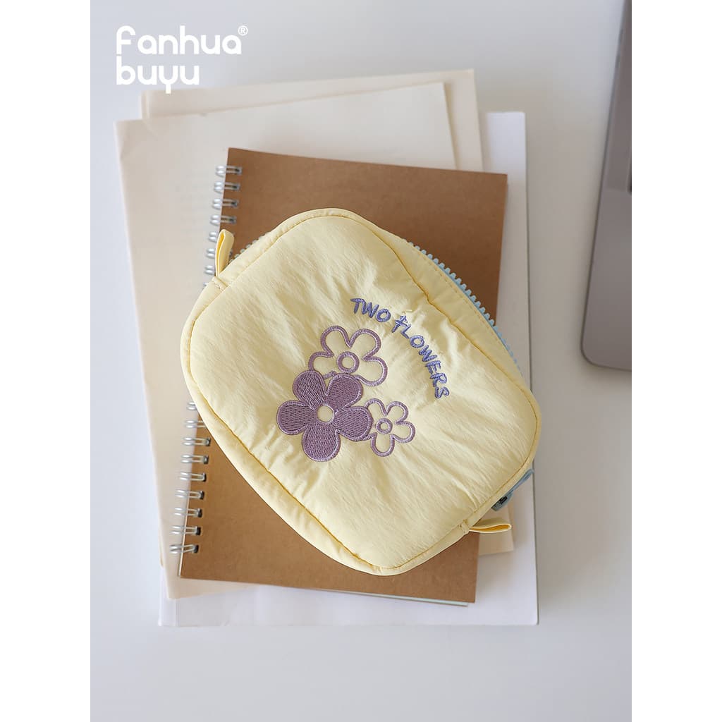 Fanhua sussurro pequeno quadrado saco de tecido saco de cosméticos senhoras saco de embreagem portátil saco de armazenam