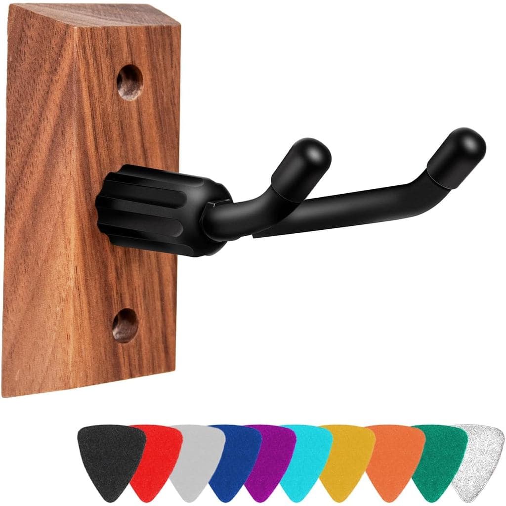 Donux Ukulele Wall Mount,Ukulele Hanger Ukelele Stand Wall Hook for Mandolin Ukele Soprano Tenor and Baritone