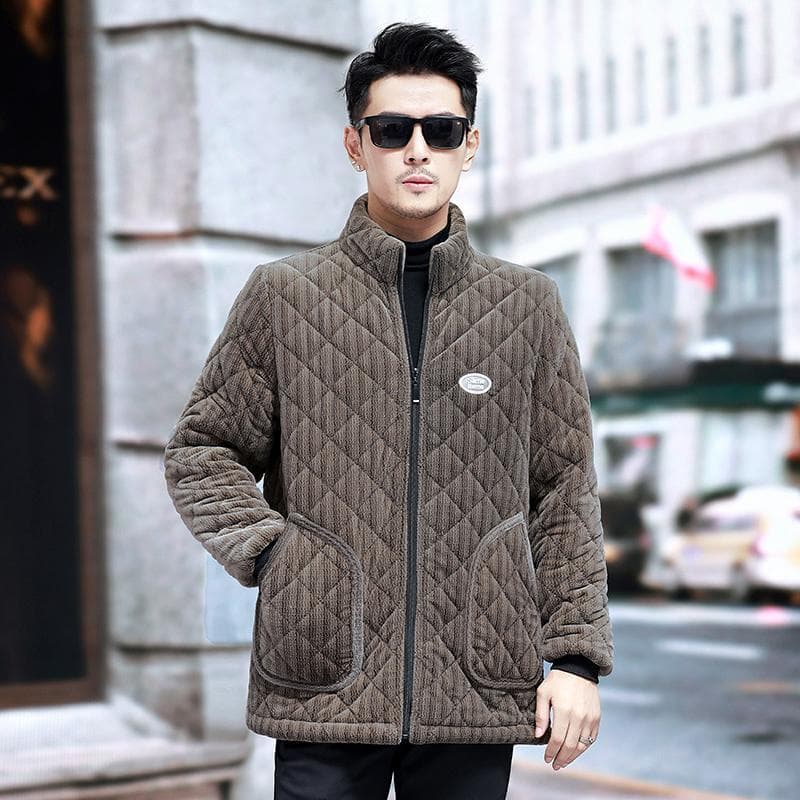 2024 novo estilo de inverno masculino curto algodão acolchoado casaco velo acolchoado engrossado macacão exterior usar m