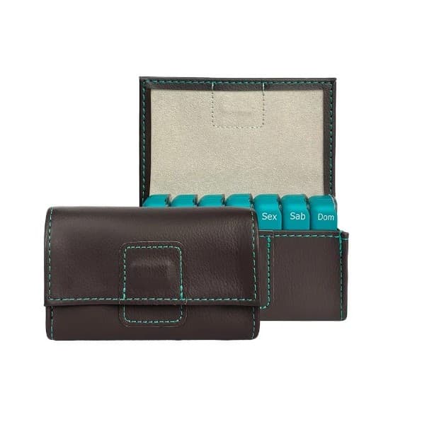 PORTA COMPRIMIDO PILBOX SEMANAL MINI CHOCOLATE