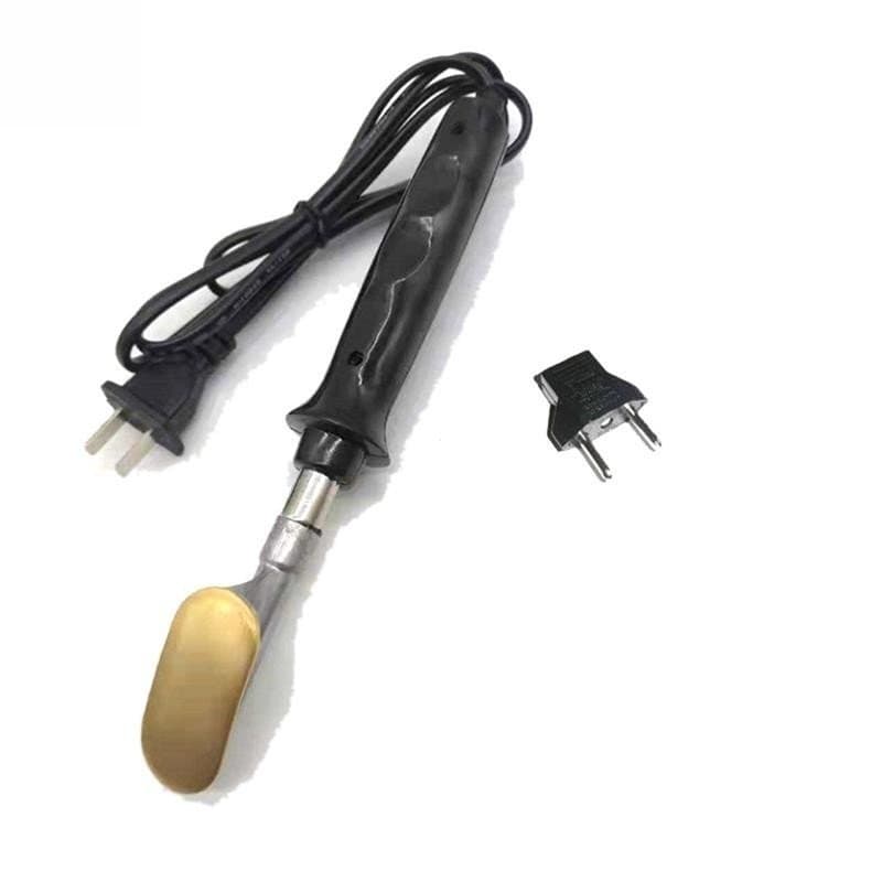Ferro De Solda El茅trico Com Ponta Plana Cabo Pl谩stico Para Reparo De P谩ra-Choques De Carro Ferramentas Manual EU Plug