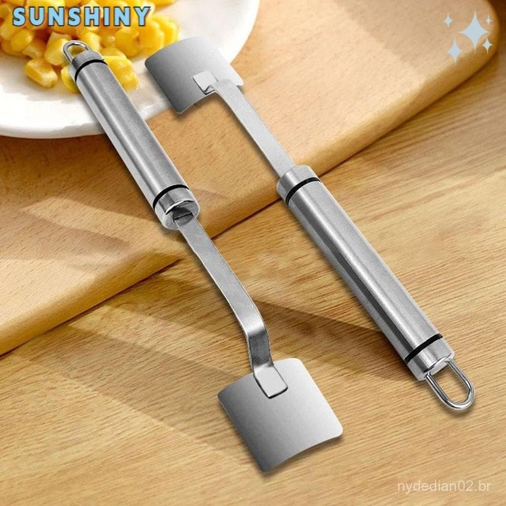 Descascador De Espiga De Milho SUNSHINY , Ferramenta De Plaina De Remoção Rápida , Com Cabo Longo , Aço Inoxidável