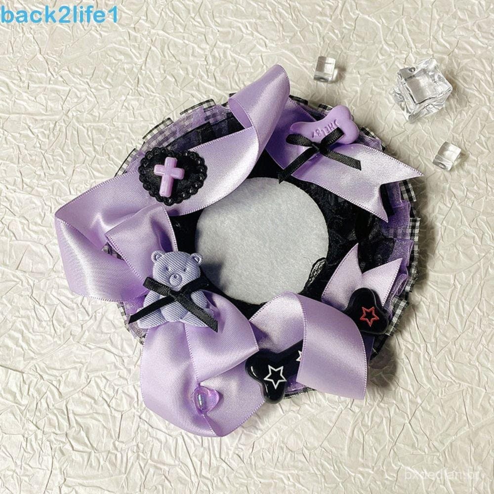 BACK2LIFE1 Suporte De Crachá De Anime , Base De Exibição De Alfinetes De Coração De Renda , Flor Fita Ornamentada De Sin