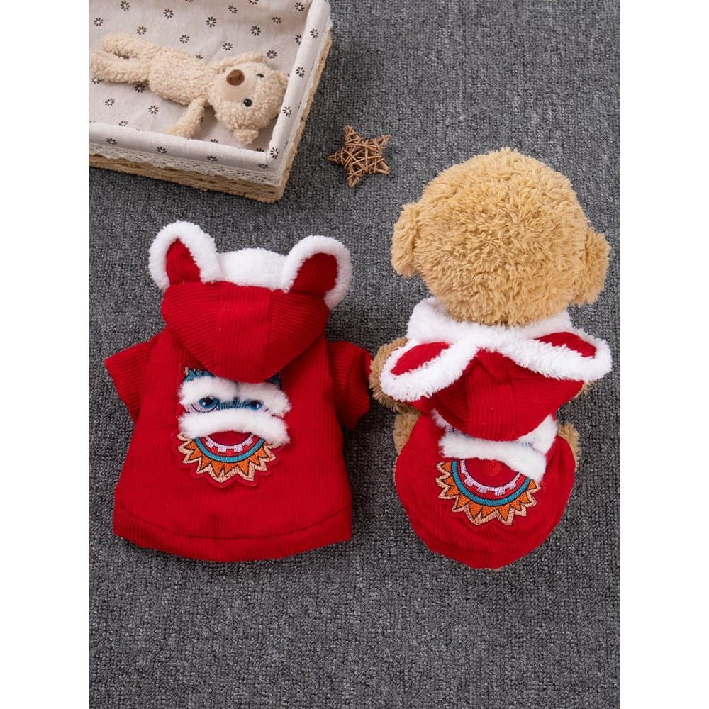 Cão de estimação outono inverno roupas quentes engrossado Teddy Bichon Corgi pequeno cão algodão-acolchoado roupas bonit