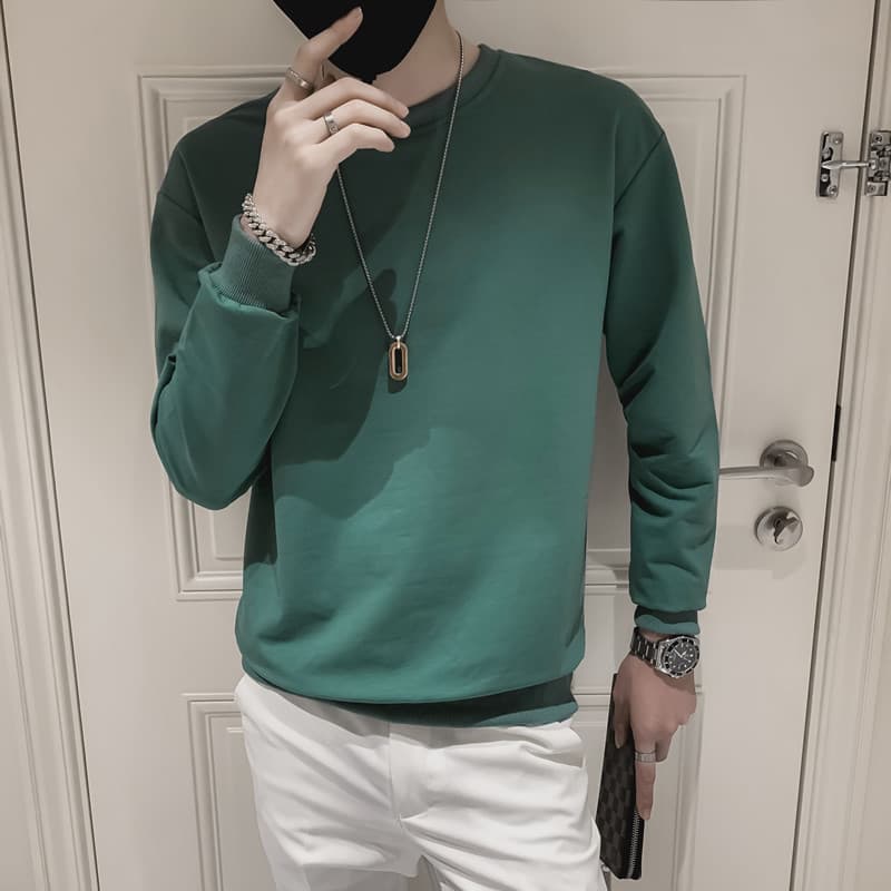 Primavera Street Wear All-Match moletom masculino na moda versão coreana magro-ajuste jaqueta Casual 2025 novo estilo pr