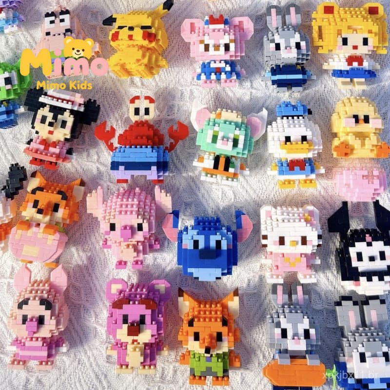 Micro Blocos Compatíveis com Lego, Brinquedo Educativo Decorativo Infantil