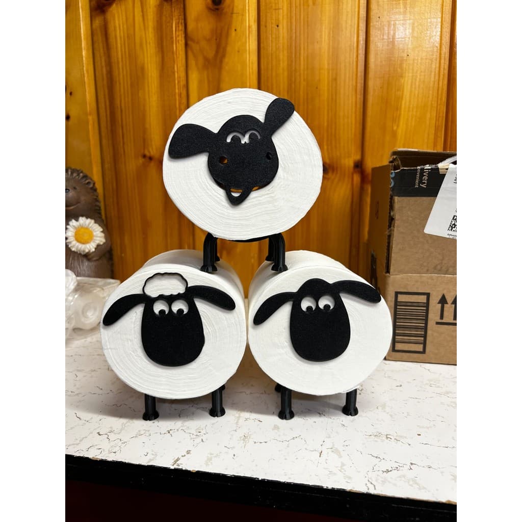 🐑 Suporte de Papel Higiênico Ovelha  - Decoração Criativa para Banheiro
